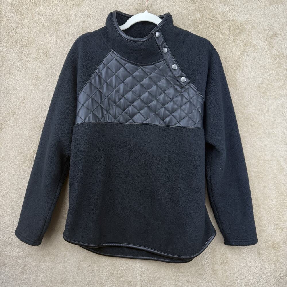 Abercrombie & Fitch Black Quilted Sweater - Picture 2 of 10